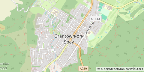 Map of Grantown-on-Spey