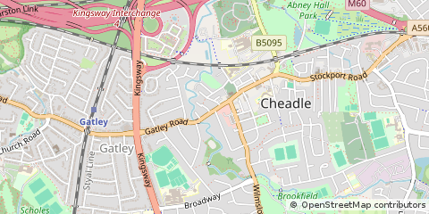 Map of Cheadle, Greater Manchester