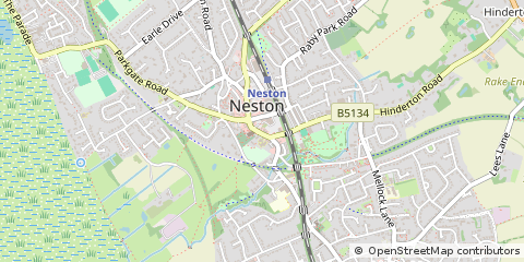 Map of Neston, Cheshire