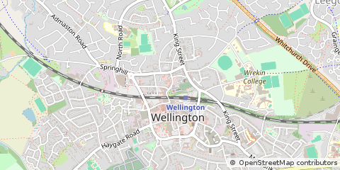 Map of Telford, Shropshire