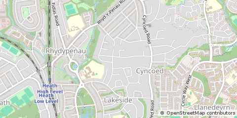 Map of Cardiff