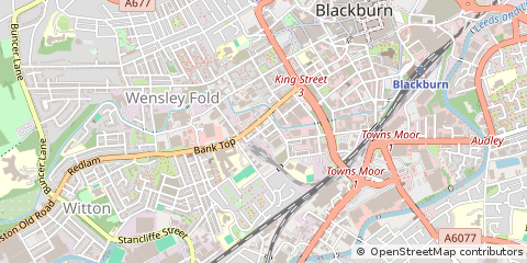 Map of Blackburn