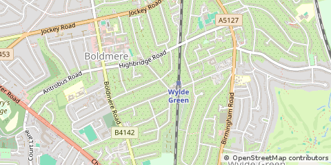 Map of Sutton Coldfield