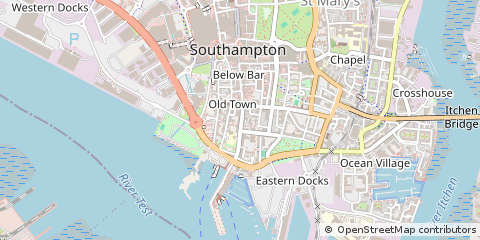Map of Southampton
