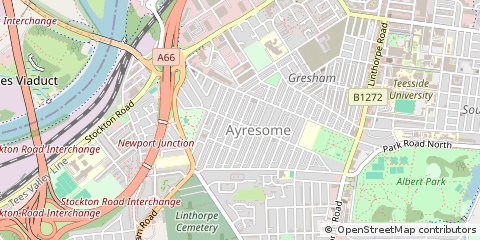 Map of Middlesbrough