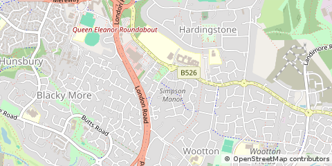 Map of Northampton