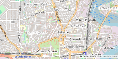 Map of Southampton, Hampshire