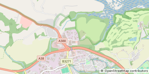 Map of Saltash, Cornwall