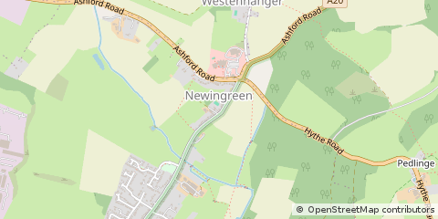 Map of Hythe, Kent