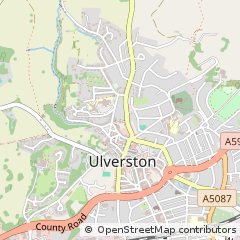 Map of Ulverston, Cumbria