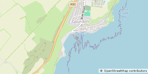 Map of Montrose, Angus
