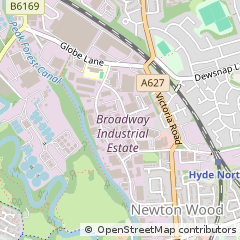 Map of Dukinfield, Cheshire