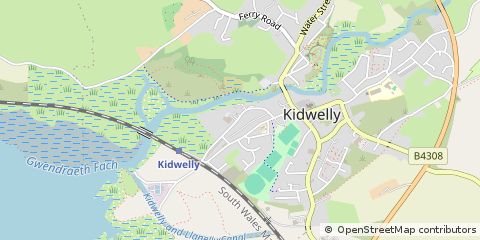 Map of Hillfield Villas, Kidwelly