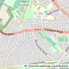 Map of Wolverhampton, West Midlands