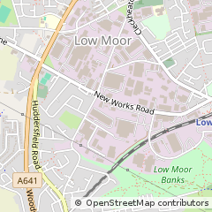 Map of Bradford, W Yorks