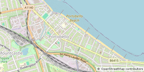 Map of Edinburgh, Midlothian