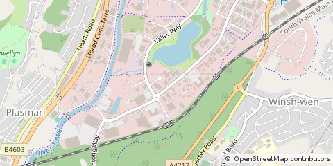 Map of Swansea