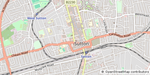 Map of Sutton