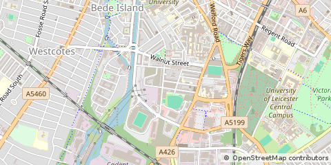 Map of Leicester