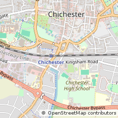Map of Chichester, West Sussex