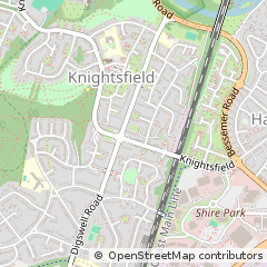 Map of Welwyn Garden City, Hertfordshire