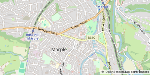 Map of Marple, Stockport