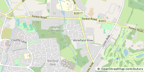 Map of Bracknell, Berkshire