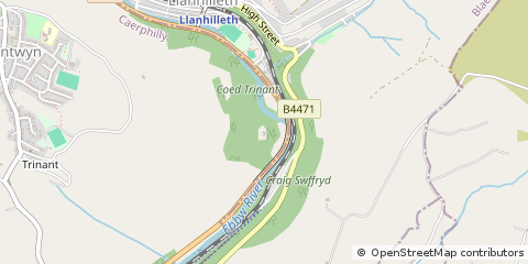 Map of Abertillery
