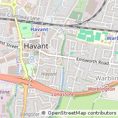 Map of Havant, Hampshire