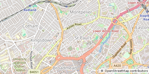 Map of Bristol