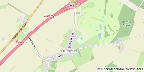 Map of Dummer, Basingstoke