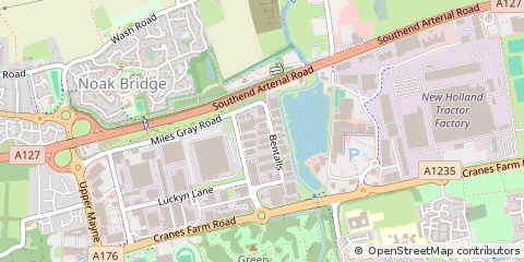 Map of Basildon, Essex