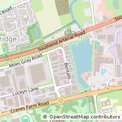 Map of Basildon, Essex