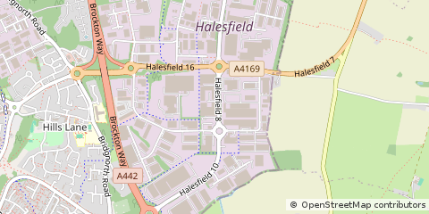 Map of Telford, Shropshire