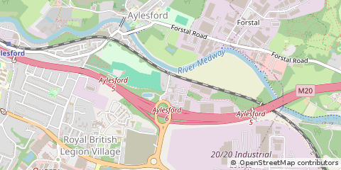 Map of Maidstone, Kent