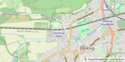 Map of Dorking