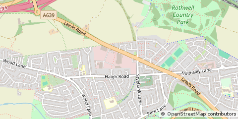 Map of Leeds, West Yorkshire