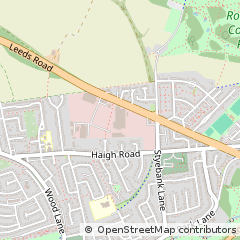 Map of Leeds, West Yorkshire