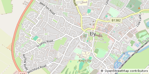 Map of ELY, Cambridgeshire