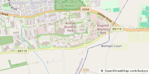 Map of Westhill, Aberdeenshire