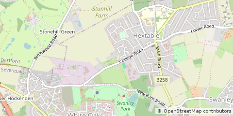 Map of Swanley