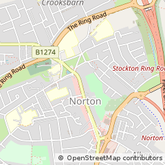 Map of Stockton-on-Tees, Cleveland