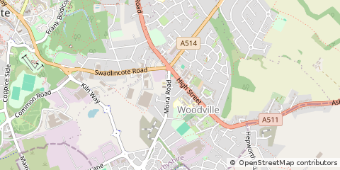 Map of Swadlincote