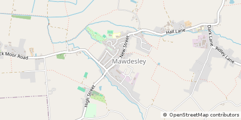 Map of Ormskirk, Lancashire