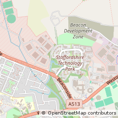 Map of Stafford, Staffordshire