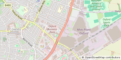 Map of Oxford, Oxfordshire