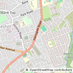 Map of Bradford, West Yorkshire