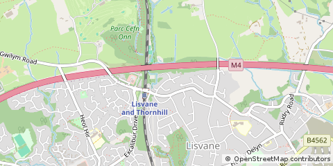 Map of Cardiff, South Glamorgan