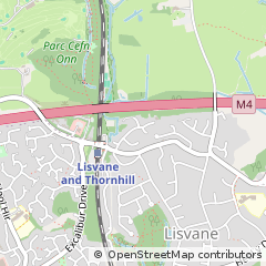 Map of Cardiff, South Glamorgan
