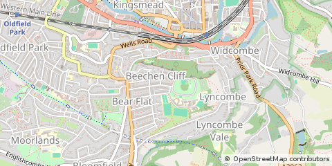 Map of Bath, Avon